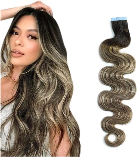 beach wave tape in hair extensions